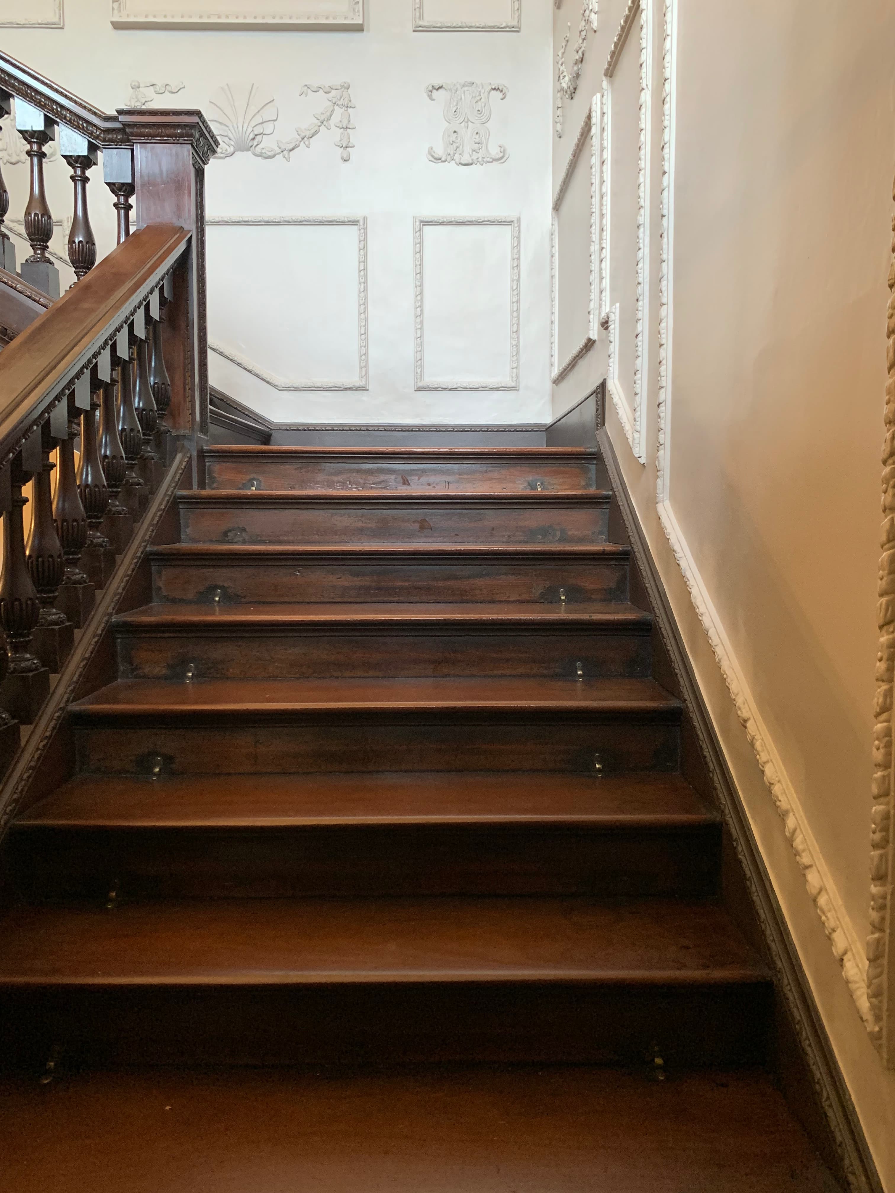 Mahogany staircase at Marble Hill, Twickenham